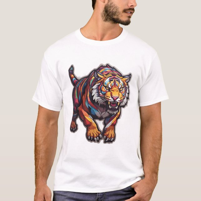 T-shirt Tige rougeoyant design (Devant)
