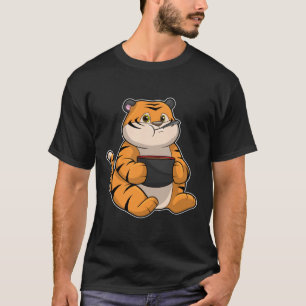 T-shirt Tiger à manger avec Bowl