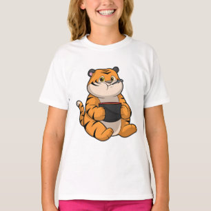 T-shirt Tiger à manger avec Bowl