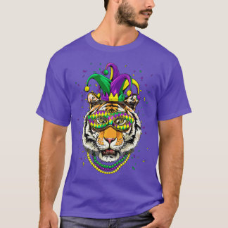 T-shirt Tiger Amoureux des animaux mignon Mardi Gras Carni