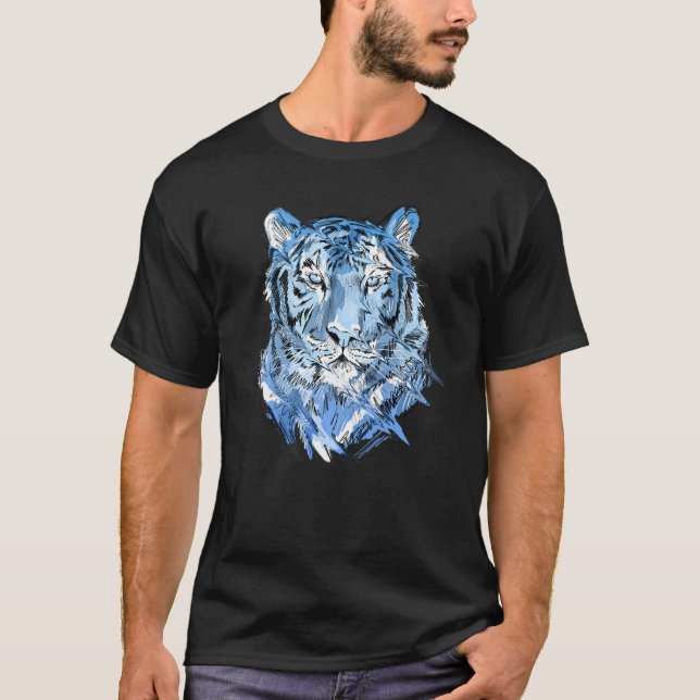 T-shirt Tiger Animal Art Amoureux des animaux Premium (Devant)