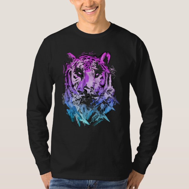 T-shirt Tiger Animal Art Animal Lovers_2 (Devant)