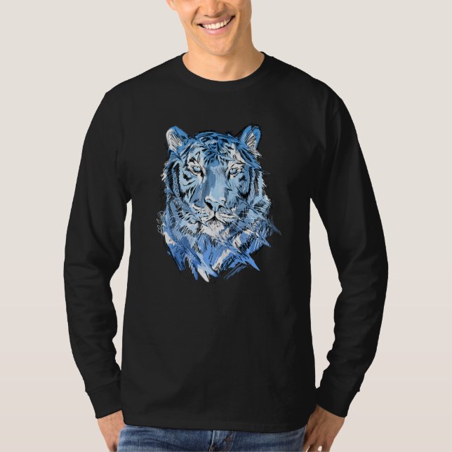 T-shirt Tiger Animal Art Animal Lovers Premium (Devant)
