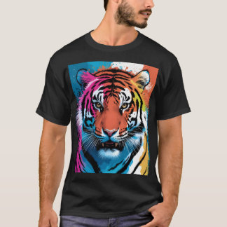 T-shirt Tiger Art Hommes Bella+Canvas