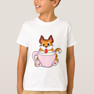 T-shirt Tiger chat avec la coupe de lait.PNG