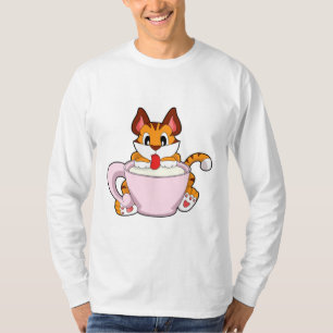 T-shirt Tiger chat avec la coupe de lait.PNG