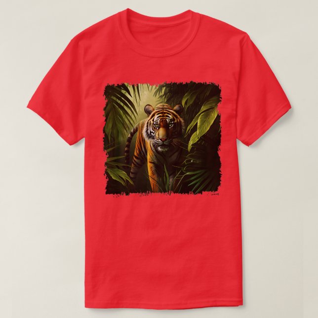 T-shirt Tiger Chemise Jungle Safari Faune Animal Tiger Me (Design devant)