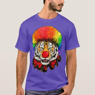 T-shirt Tiger Clown Faune Tiger Safari Animal Circus