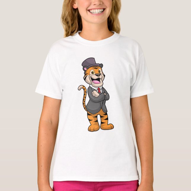 T-shirt Tiger comme chambre avec veste et Casquette (Devant)