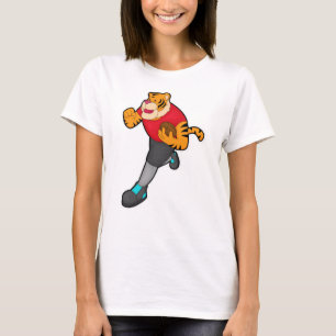 T-shirt Tiger comme joueur de football avec football