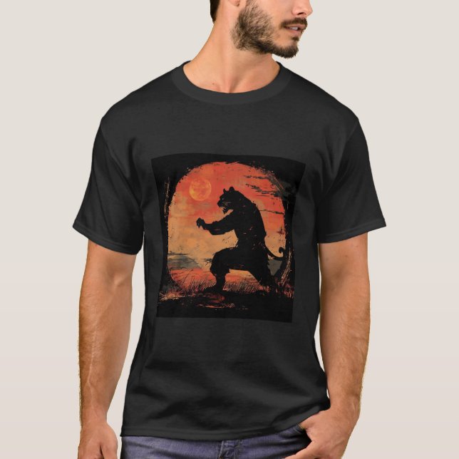 T-shirt Tiger des Arts Martiaux (Devant)