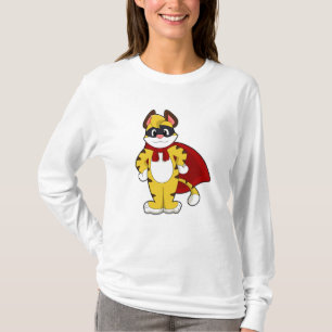 T-shirt Tiger en héros avec Masque et Cap