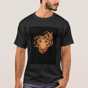 T-shirt Tiger Face Faune Jungle Animaux sauvages Safari Sa