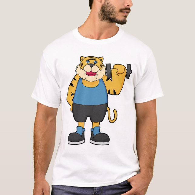 T-shirt Tiger Fitness Dumbbell (Devant)