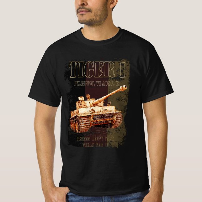 T-shirt Tiger I Allemand 2ÈME GUERRE MONDIALE de chars lou (Devant)