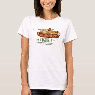 T-shirt Tiger I World War Deux Allemand Lourd Tank Panzer
