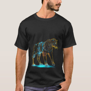 T-shirt Tiger Imaginaire Artwork Robot Animal Motif Tiger