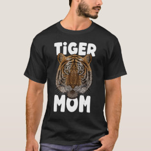 T-shirt Tiger Maman Big Chat Fête des mères mème animal Wi