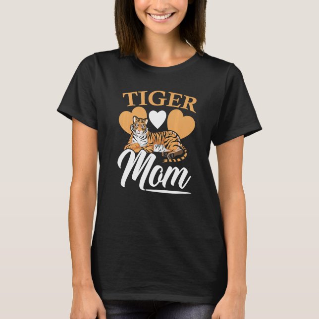 T-shirt Tiger Maman Faune Animal Zoo Zookeeper Mères Da (Devant)