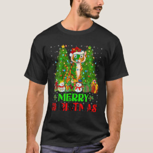 T-shirt Tiger Noël Arbre Lumières Correspondance famille P