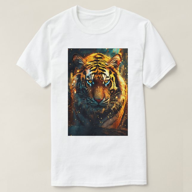 T-shirt Tiger nouveau design pour les hommes et les femmes (Design devant)