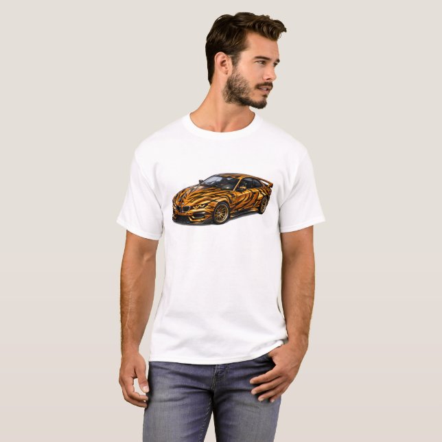 T-shirt Tiger Orange Performance Coupé — BV-BTO (Devant entier)