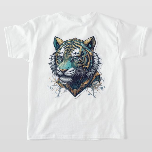 T-shirt Tiger Portrait (Couchage Retour)
