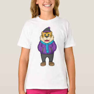 T-shirt Tiger Scarf Beanie