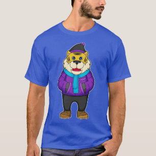 T-shirt Tiger Scarf Beanie