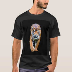 T-shirt Tiger tendance moderne couleur noire Modèle person
