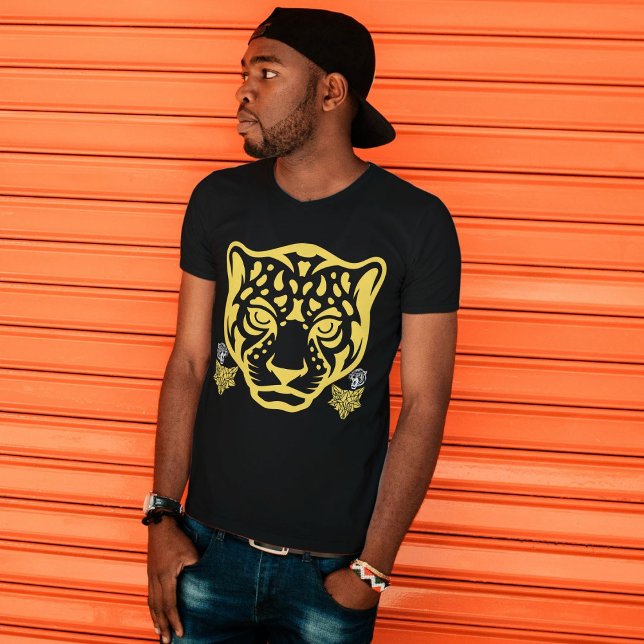 T-shirt Tiger Tiger Tête Graphique Leopard Tête Gros Chat  (Créateur téléchargé)
