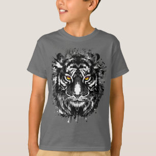 T-shirt Tiger Tigre noir et blanc