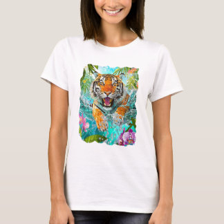 T-shirt Tíger tropical T-ShirGemma Orte Designs
