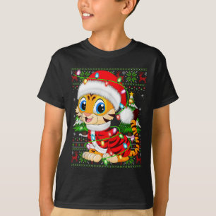 T-shirt Tiger Xmas Sweer Style Vilain Père Noël Tiger Chri