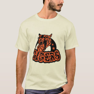T-shirt tigers basketball balle logo sport 301