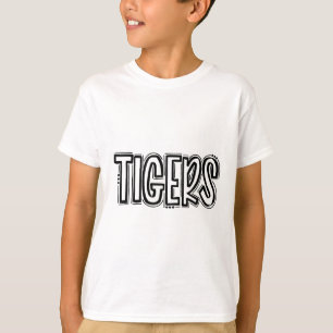 T-shirt Tigers Swash Esprit Scolaire Orange Pied Noir Spo