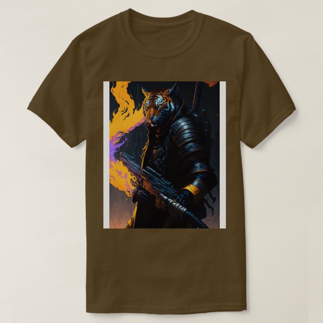 T-shirt Tigers Techno Inferno 2 (Design devant)