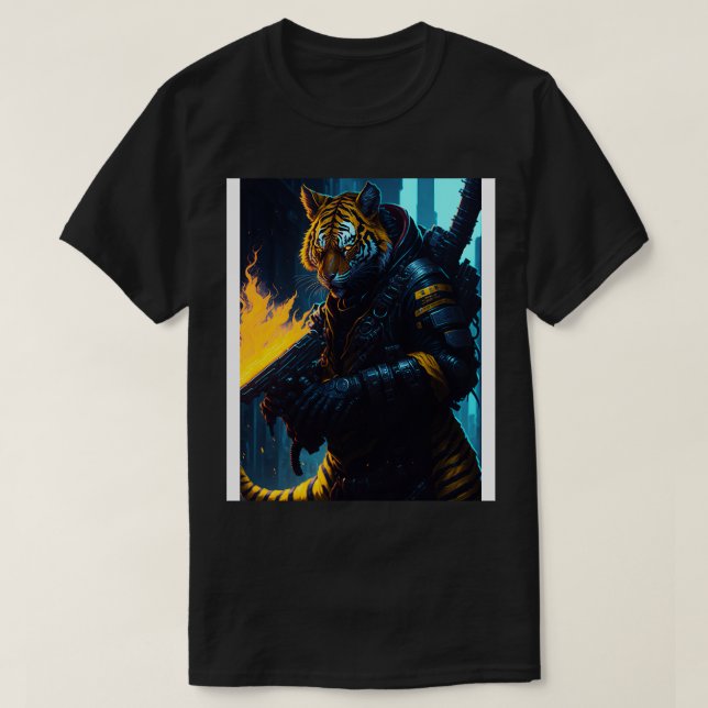 T-shirt Tigers Techno Inferno 3 (Design devant)