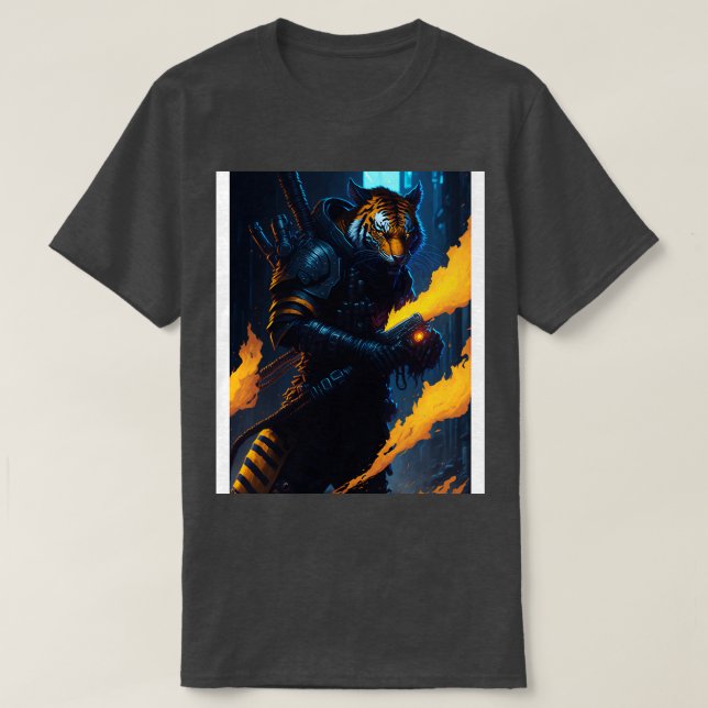 T-shirt Tigers Techno Inferno 4 (Design devant)