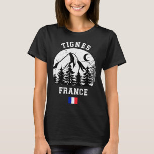 T-shirt Tignes France Alpes Station de ski alpin Ski franç