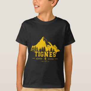 T-shirt Tignes France Station de ski alpin Ski Alpes franç