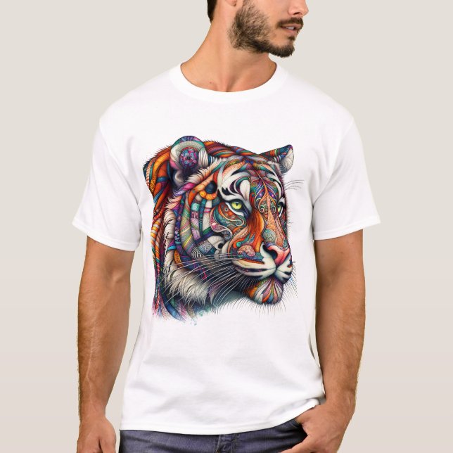 T-shirt Tigre à cliquet (Devant)
