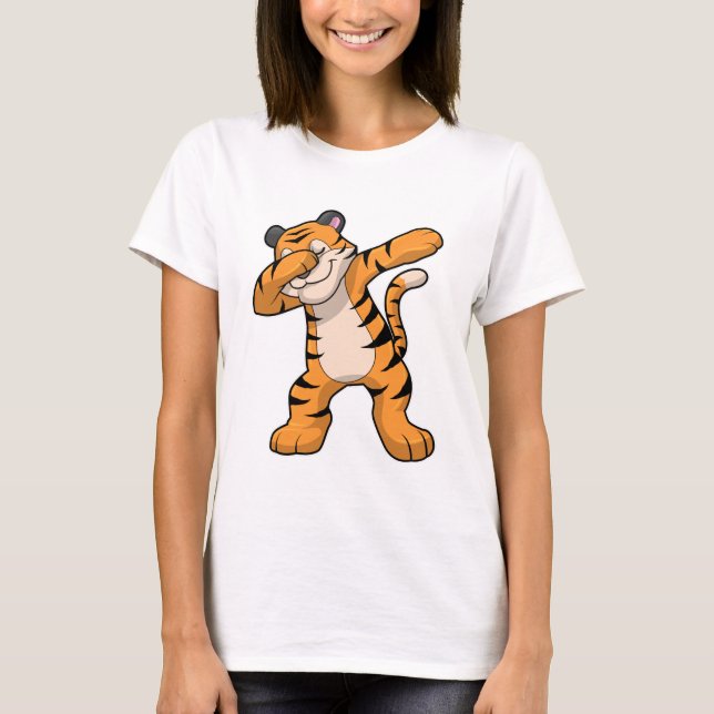 T-shirt Tigre à Hip hop Dance Dab (Devant)