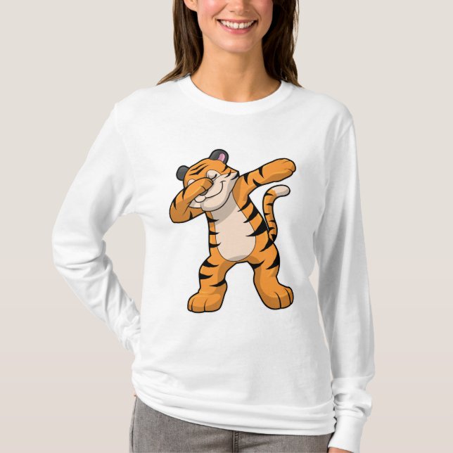 T-shirt Tigre à Hip hop Dance Dab (Devant)