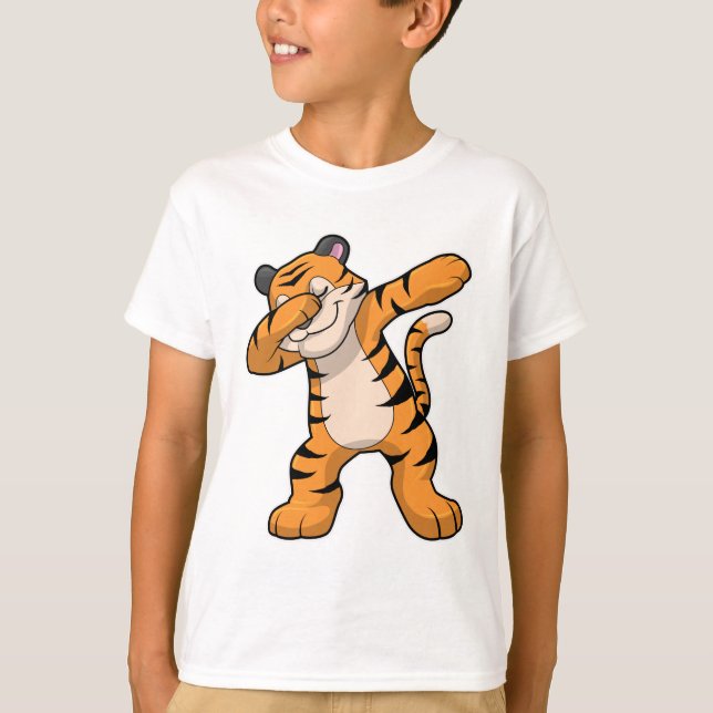 T-shirt Tigre à Hip hop Dance Dab (Devant)