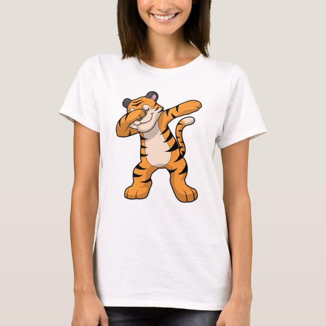 T-shirt Tigre à Hip hop Dance Dab (Devant)
