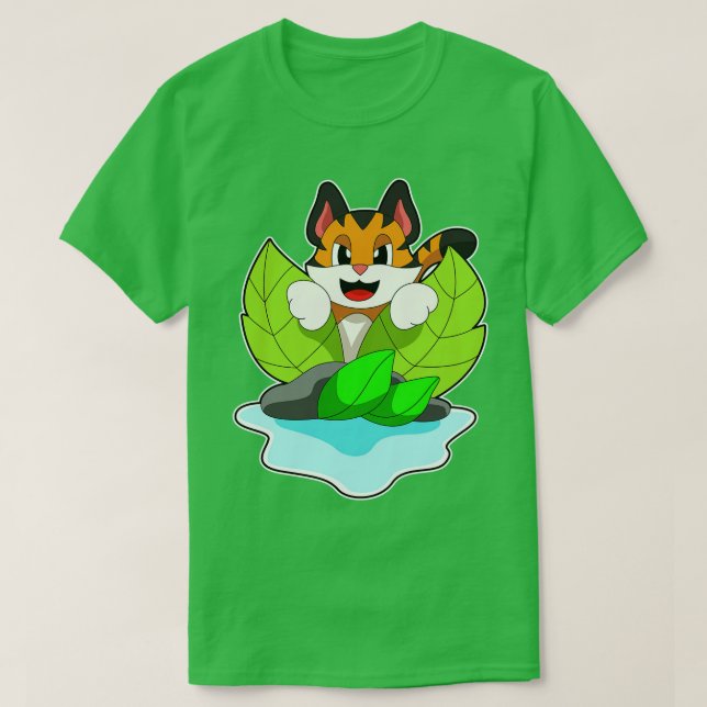 T-shirt Tigre à la chasse (Design devant)