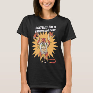 T-shirt Tigre à Sabre Chat à Sabre Mammifère Prédateur C