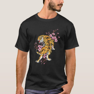 T-shirt Tigre animal de la jungle Sakura Asie