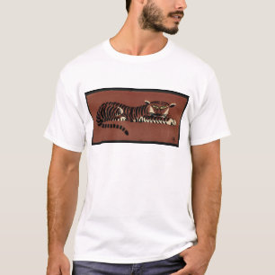 T-shirt Tigre - Antiquaire, Illustration de livre coloré